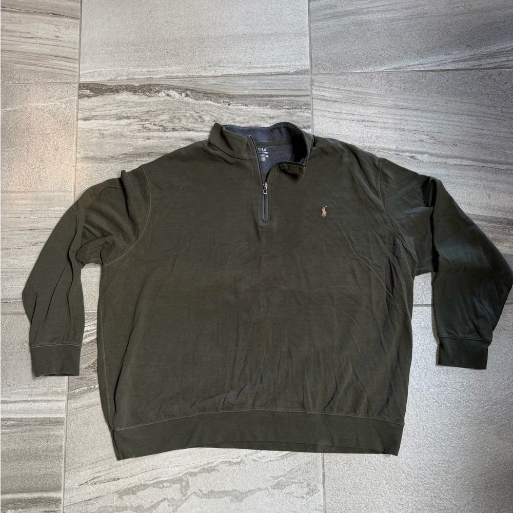 Polo Ralph Lauren Dark Green Zip-Up Sweater